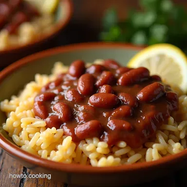 Louisiana Red Beans and Rice My Authentic Creole Recipe Recipe Card