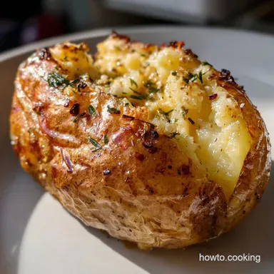 Baked Potato: Master the Crisp-Skinned Jacket Spud Recipe Recipe Card