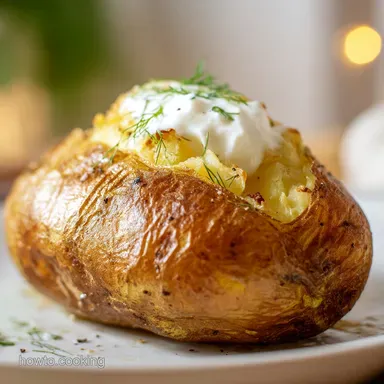 Baked Potato Recipe: Ultimate Crispy Skin Jacket Spud Recipe Card