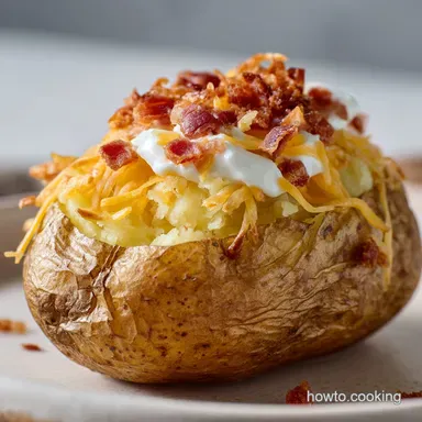Baked Potato Recipe: Ultimate Crispy Skin Jacket Spud