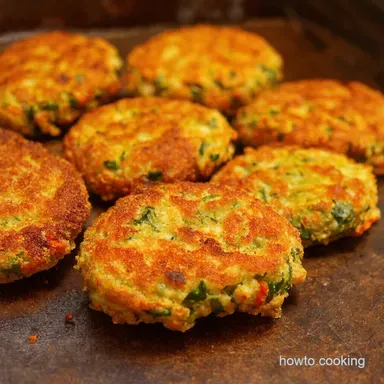 Crispy Baked Vegetable Fritters NOT Fried My Easy Recipe Recipe Card