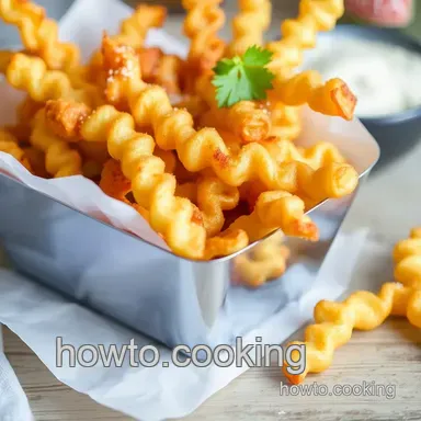 Crispy Crinkle-Cut Fries: The Ultimate Easy Homemade Snack! Recipe Card