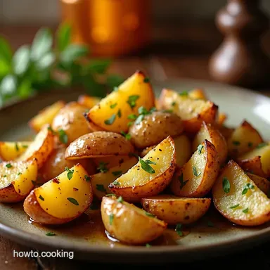 Crispy Garlic Herb Roasted Potatoes My Secret Recipe Recipe Card