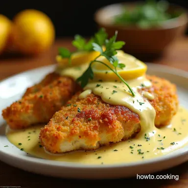 Best Parmesan Crusted Chicken with Creamy Garlic Sauce Recipe Card