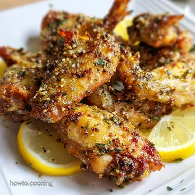 Lemon Pepper Wings Recipe for 4 Servings