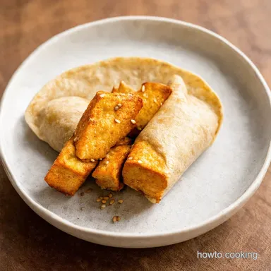 Crispy Sesame Tofu Wraps My Quick Tofu Wrap Hack