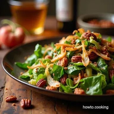 Best Brussels Sprout Salad with MapleBacon Vinaigrette Recipe Card