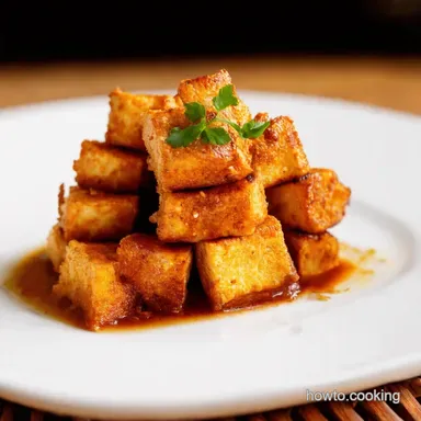 Crispy Sticky Tofu My Dead Easy AsianInspired Recipe Recipe Card