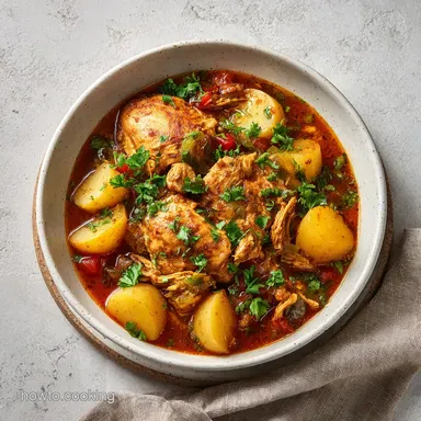 Crock Pot Creamy Chicken Stew for 6 Servings