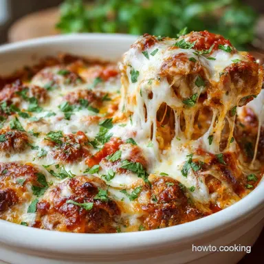 Crock Pot Pizza Casserole for 8 Servings Recipe Card