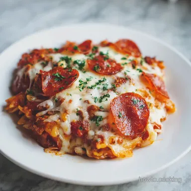 Crock Pot Pizza Casserole for 8 Servings