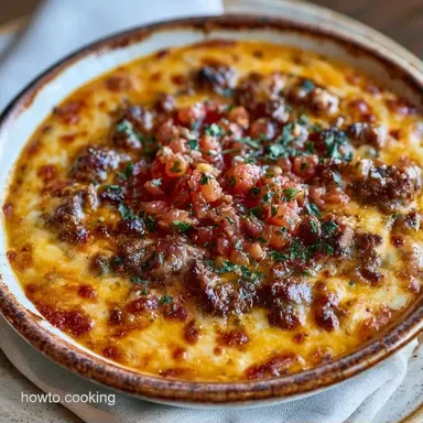Rotel Dip with Ground Beef Recipe Card