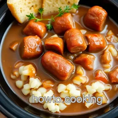 Hearty Crockpot Brown Gravy Smoked Sausage Recipe: A Comforting Delight