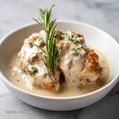 Crockpot Chicken and Gravy for 6 Servings Recipe Card