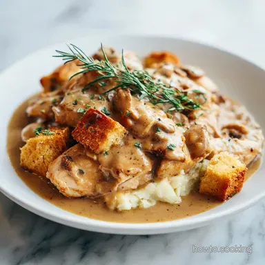 Crockpot Chicken and Gravy for 6 Servings