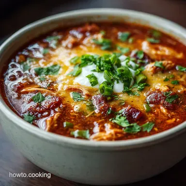 Crockpot Chicken Tortilla Soup The Easiest Comfort Food Recipe Card