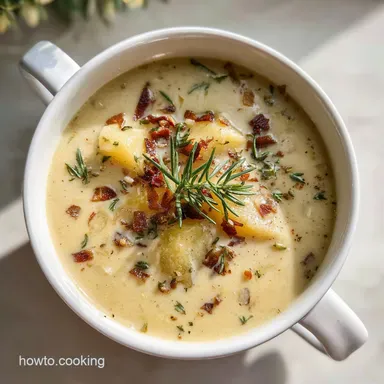Crockpot Potato Soup - Creamy & Loaded for 4 Hours