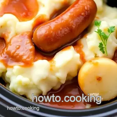 Comforting Crockpot Sausages & Creamy Mashed Potatoes: A Family Favorite Recipe Card