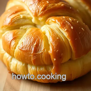 Croissant Bread Loaf: Easy Flaky Bread Recipe Recipe Card