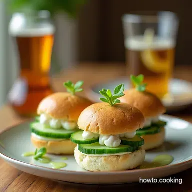 Cucumber Bliss Bites Creamy Benedictine Tea Sandwiches Recipe Card