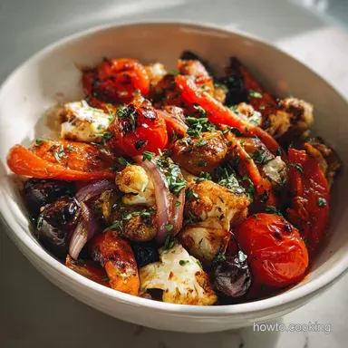 Daniel Fast Recipe with Roasted Vegetables Recipe Card