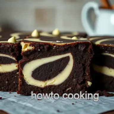 Decadent Chocolate and White Chocolate Swirl Brownies: A Family Favorite