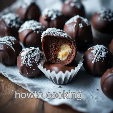Decadent Chocolate Truffles: How to Make a Truffle That's a Treat Recipe Card