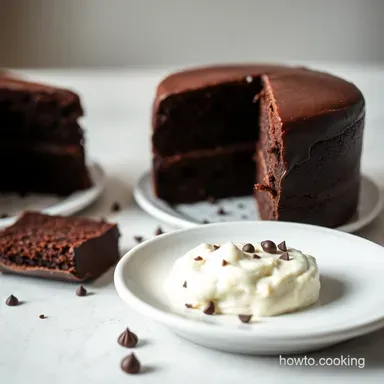 My Decadent Dark Chocolate Cake Recipe Chocolate! So Moist! Recipe Card
