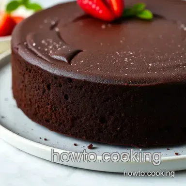 Decadent Flourless Chocolate Cake Recipe: So Easy! Recipe Card