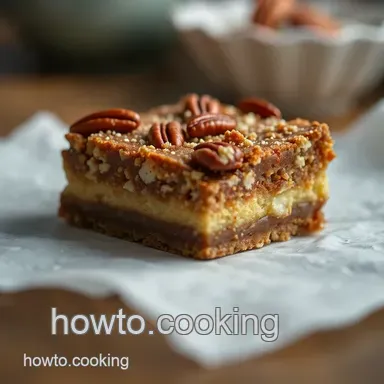 Decadent Pecan Turtle Bars: A Sweet Surprise Recipe Card