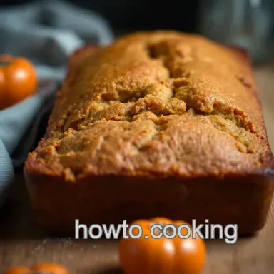 Deliciously Moist Persimmon Bread Recipe: Perfect for Autumn Baking Recipe Card