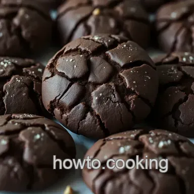 Delightfully Crinkled Chocolate Cookies presentation