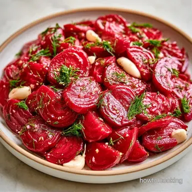 Dill Pickled Beets for 6 Servings Recipe Card