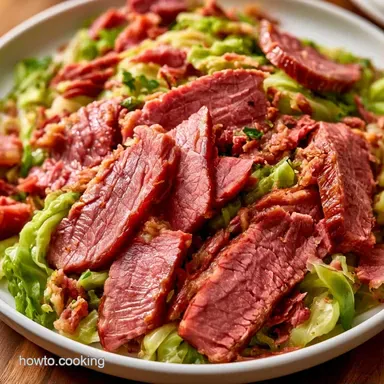 Corned Beef and Cabbage in a Dutch Oven Recipe Card