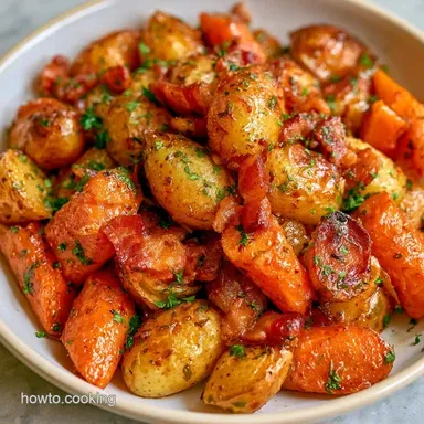 Dutch Oven Potatoes with Bacon Recipe Card