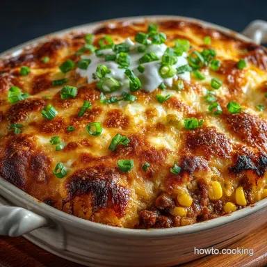 The Ultimate Cheesy Taco Corn Casserole Recipe Ready in 50 Mins Recipe Card