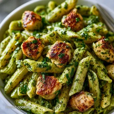 Easy Chicken Pesto Pasta in 30 Minutes Recipe Card