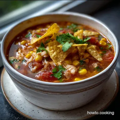 Chicken Tortilla Soup: Smoky Flavor in 45 Minutes Recipe Card