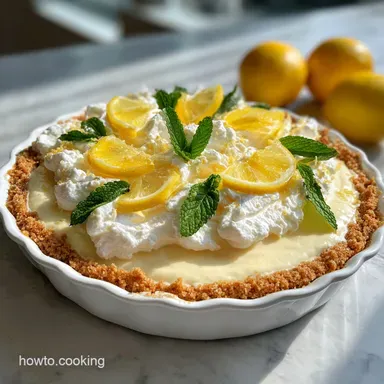 No Bake Lemonade Pie Recipe in 10 Minutes Recipe Card