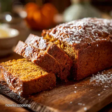Low Calorie Pumpkin Bread Easy Healthy GuiltFree Autumn Loaf Recipe Card