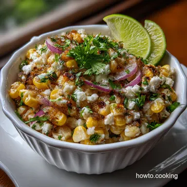 Mexican Street Corn Salad: Smoky Flavor in 25 Mins Recipe Card