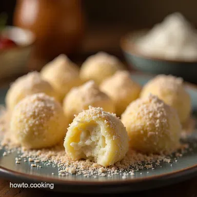 Easy No Bake Coconut Cream Balls Recipe Only 5 Ingredients Recipe Card