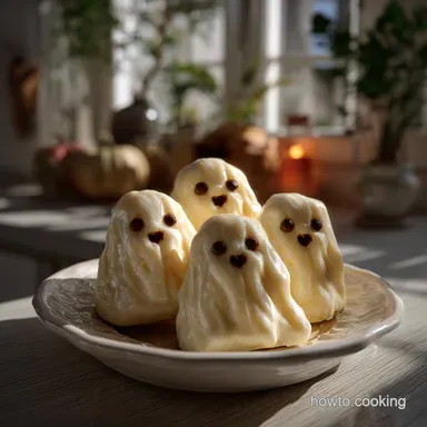 Easy Nutter Butter Ghosts with White Chocolate Recipe Card
