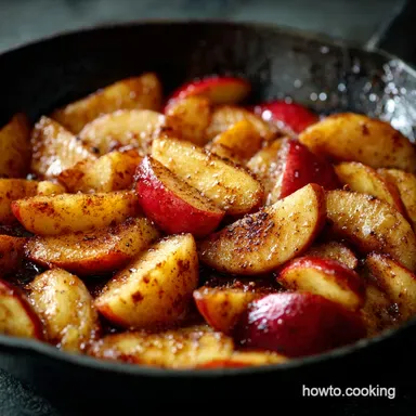 Cinnamon Fried Apples Recipe: Easy 30-Minute Skillet Side Dish Recipe Card