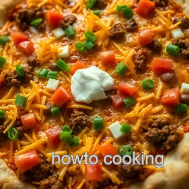 Easy Taco Pizza: A Quick & Delicious Family Favorite Recipe Card