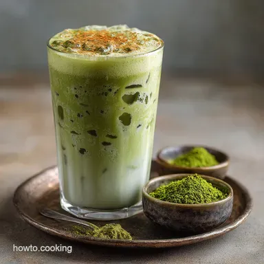 Iced Matcha Latte Recipe: Achieve Clump-Free Perfection Recipe Card