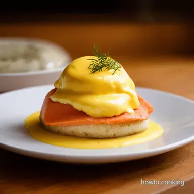 Eggs Benedict Royale Smoked Salmon with Dill Hollandaise Recipe Card