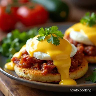 Eggs Benny Fiesta My Chorizo Hollandaise Brunch Recipe Recipe Card
