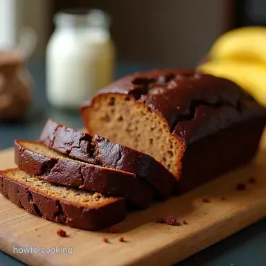 The Wake Up Call Deeply Decadent Chocolate Espresso Banana Bread Recipe Card