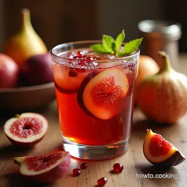 Easy Fireside Fig Pomegranate Fall Sangria Recipe Recipe Card